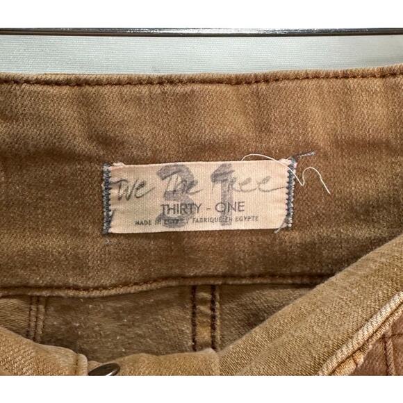 Free People Jayde High Rise Flare Pant in Mesa Rust Brown | Size 31 - Picture 8 of 8